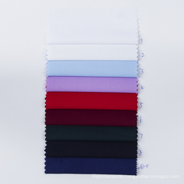 Solid Microfiber fabric Smooth Shirting Fabric Anti-wrinkle